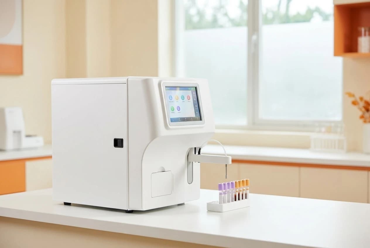 Automated hematology analyser at the LabONE lab